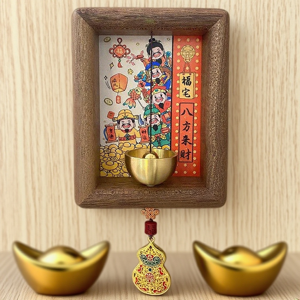Five Deities of Wealth Fortune Frame