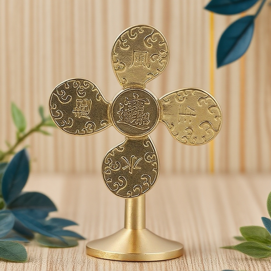 Brass Four-Leaf Windmill